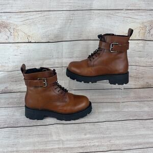 Vagabond Shoemakers Cosmo 2.0 Womens Sz 37 (US 7) Boots Brown Leather Lug Sole